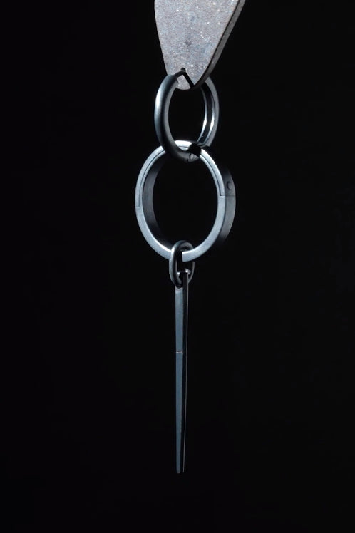 Parts of Four Hoop Hoop Earrings Collection I Highly Handcrafted PS4-1735-1-KA-HYHCY Mini Black Oxidized Sterling Silver PPOF48